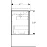 Тумба под раковину GEBERIT ACANTO 500,614.JK.2 60 см