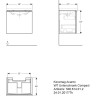 Тумба под раковину GEBERIT ACANTO 500,614.JL.2 60 см